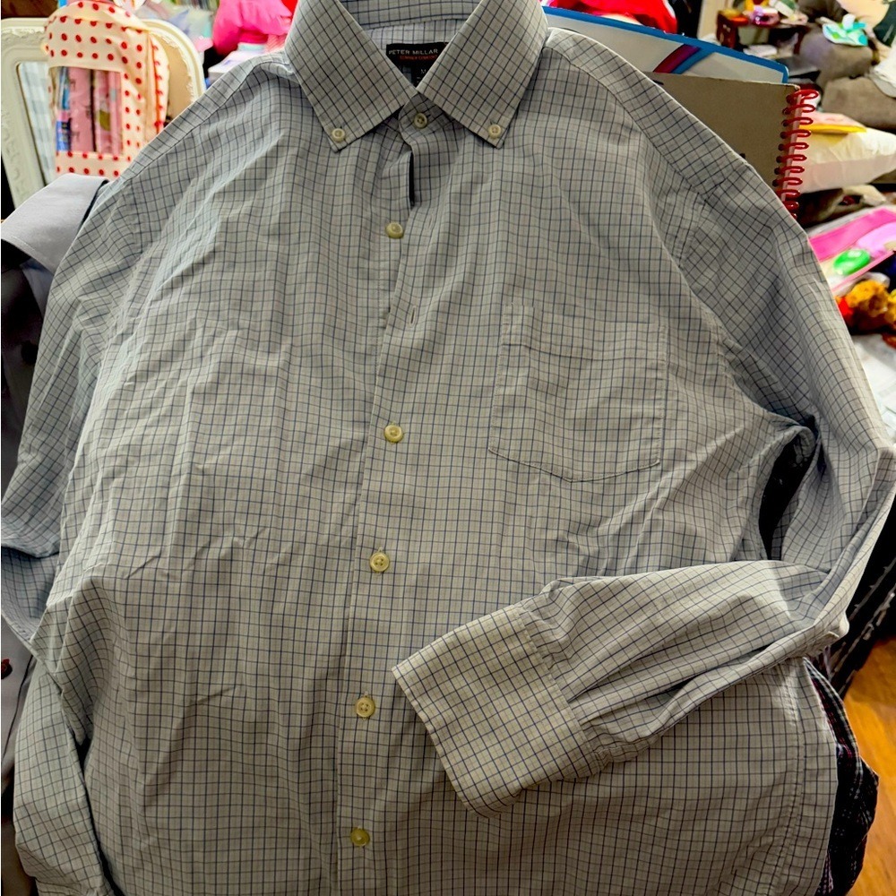 Peter millar button down dress shirt.